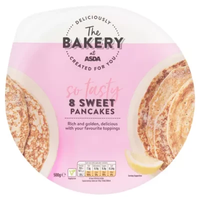 The BAKERY at ASDA The Bakery 8 Sweet Pancakes 500g