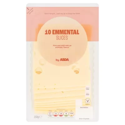 ASDA 10 Emmental Slices 250g