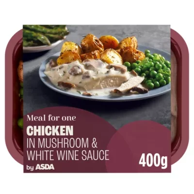 ASDA Chicken in Mushroom & White Wine Sauce 400g