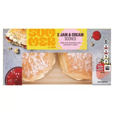 The BAKERY at ASDA 2 Jam & Cream Scones