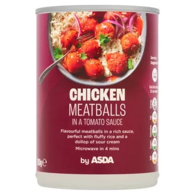 ASDA Chicken Meatballs in Tomato Sauce 380g