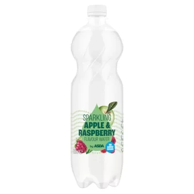 ASDA No Added Sugar Sparkling Apple & Raspberry Flavour Water 1 Litre