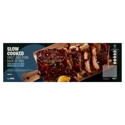 ASDA Slow Cooked Sweet BBQ Pork Rack of Ribs 600g