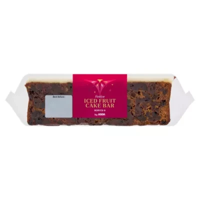 ASDA Iced Fruit Cake Bar 400g