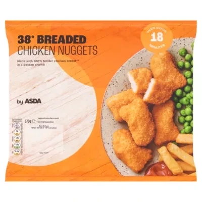 ASDA 38 Breaded Chicken Nuggets 670g