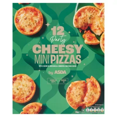 ASDA 12 Party Cheesy Mini Pizzas 336g