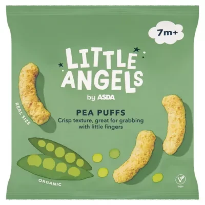 LITTLE ANGELS by ASDA Little Angels Organic Pea Puffs 7+ Months 15g