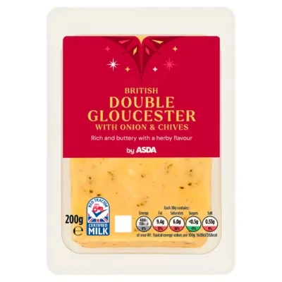 ASDA British Double Gloucester with Onion & Chives 200g