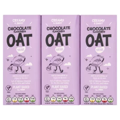 Plant Based by ASDA Plant Based Chocolate Flavoured Oat Drink 200ml