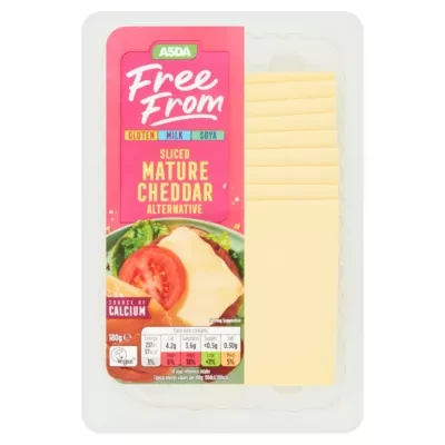 ASDA Free From Free From Sliced Mature Cheddar Alternative 180g