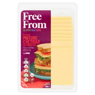 ASDA Free From Free From by  Sliced Mature Cheddar Alternative 180g