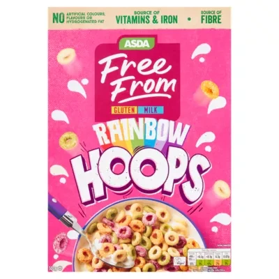 ASDA Free From Free From by  Rainbow Hoops 300g