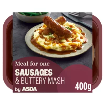 ASDA Sausages with Buttery Mash 400g