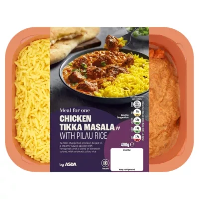 ASDA Meal for One Chicken Tikka Masala with Pilau Rice 400g