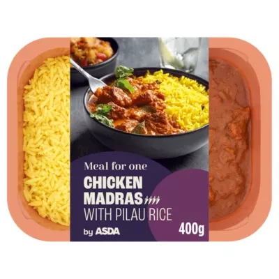 ASDA Meal for One Chicken Madras with Pilau Rice 400g