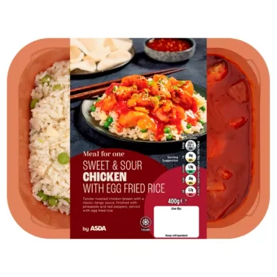 ASDA Sweet & Sour Chicken with Egg Fried Rice Meal for 1 400g