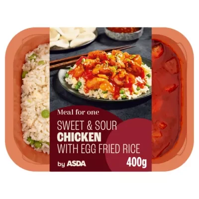 ASDA Sweet & Sour Chicken with Egg Fried Rice Meal for 1 400g