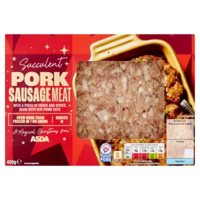 ASDA Succulent Pork Sausage Meat 400g