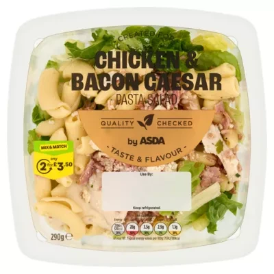 ASDA Chicken & Bacon Caesar Pasta Salad 290g