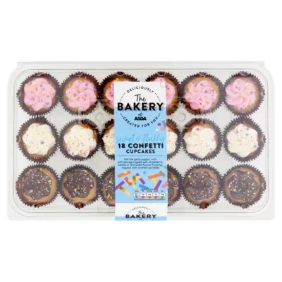 The BAKERY at ASDA The Bakery at  18 Confetti Cupcakes