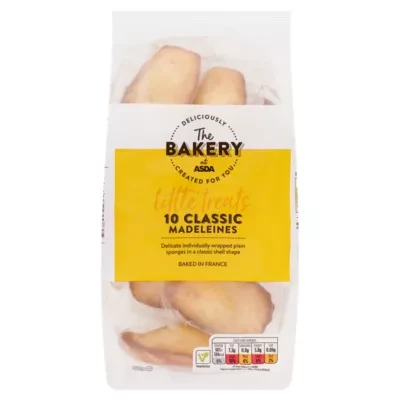 The BAKERY at ASDA The Bakery 10 Classic Madeleines 250g