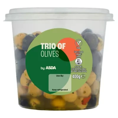 ASDA Juicy Trio of Olives 400g