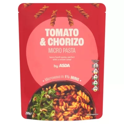 ASDA Tomato & Chorizo Micro Pasta 200g