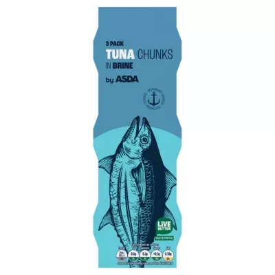 ASDA Tuna Chunks in Brine 3 x 80g (240g)