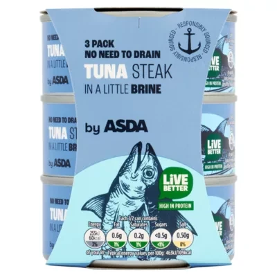 ASDA Tuna Steak in a Little Brine 3 x 110g (330g)