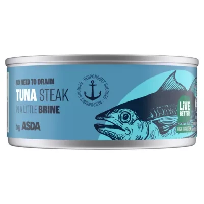ASDA Tuna Steak in a Litte Brine 110g