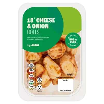 ASDA 18 Cheese & Onion Rolls 180g