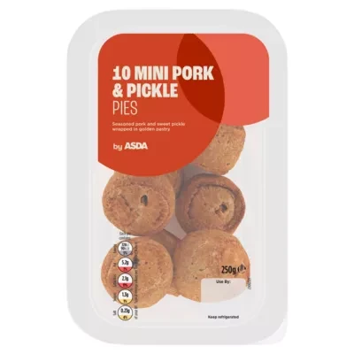 ASDA 10 Mini Pork & Pickle Pies 250g