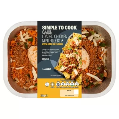 ASDA Simple to Cook Cajun Loaded Chicken Mini Fillets 350g