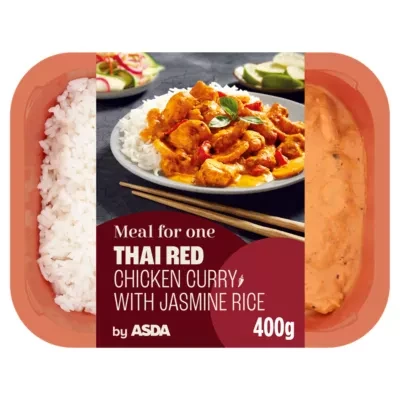 ASDA Meal for One Thai Red Chicken Curry with Jasmine Rice 400g