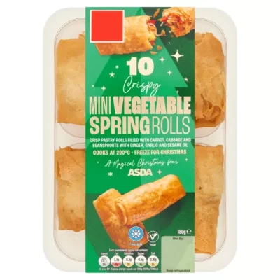 ASDA Jolly 10 Mini Vegetable Spring Rolls 180g