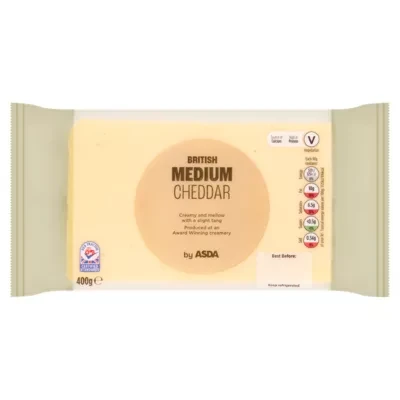 ASDA British Medium Cheddar 400g