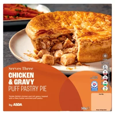 ASDA Chicken & Gravy Puff Pastry Pie 500g