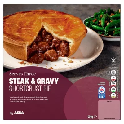 ASDA Steak & Gravy Shortcrust Pie 500g