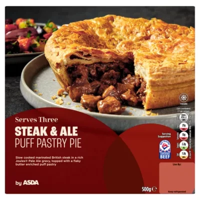 ASDA Steak & Ale Puff Pastry Pie 500g
