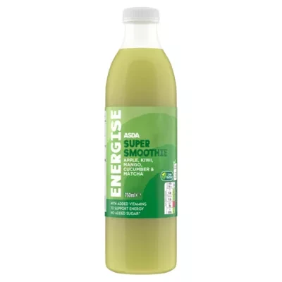 ASDA Energise Super Smoothie Apple, Kiwi, Mango, Cucumber & Matcha 750ml
