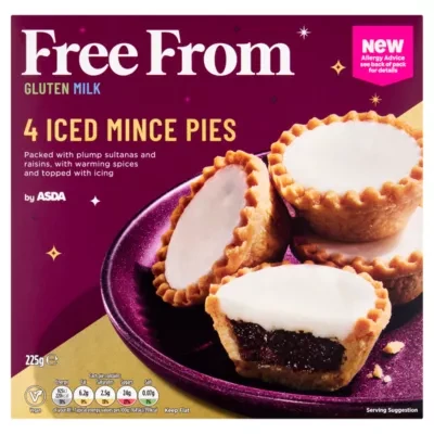 ASDA Free From 4 Iced Mince Pies 225g