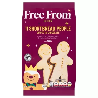 Free From by ASDA 11 Shortbread People Dipped in Chocolate 161g