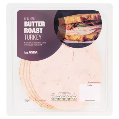 ASDA 5 Slices Butter Roast Turkey 120g