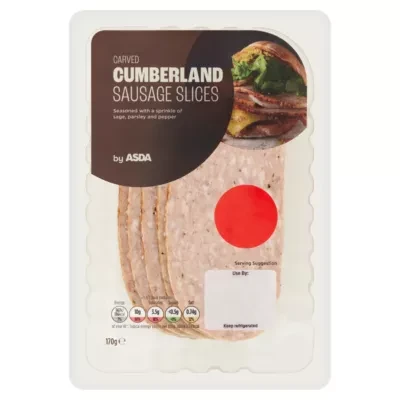 ASDA Carved Cumberland Sausage Slices 170g