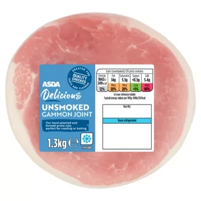 ASDA Delicious Unsmoked Gammon Joint 1.3kg