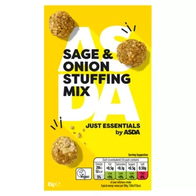 JUST ESSENTIALS by ASDA Just Essentials Sage & Onion Stuffing Mix 85g