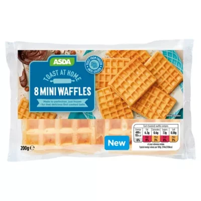 ASDA Toast at Home 8 Mini Waffles 200g