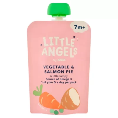 LITTLE ANGELS by ASDA Little Angels Vegetable & Salmon Pie 7m+ 130g