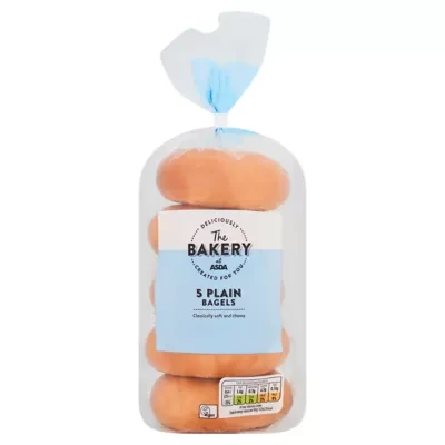 The BAKERY at ASDA The Bakery 5 Plain Bagels