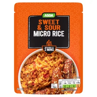 ASDA Sweet & Sour Micro Rice 250g